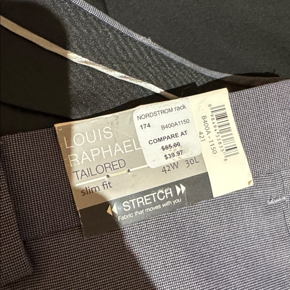 Louis Raphael slim fit  color steel gray 
Wehilion dress slacks color black - Picture 4 of 5